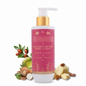 D.eep Nou.rishing Body Lotion | Shea Butter, Cocoa Butter & Jojoba Oil | Intense Hydration | Unisex | 200ml