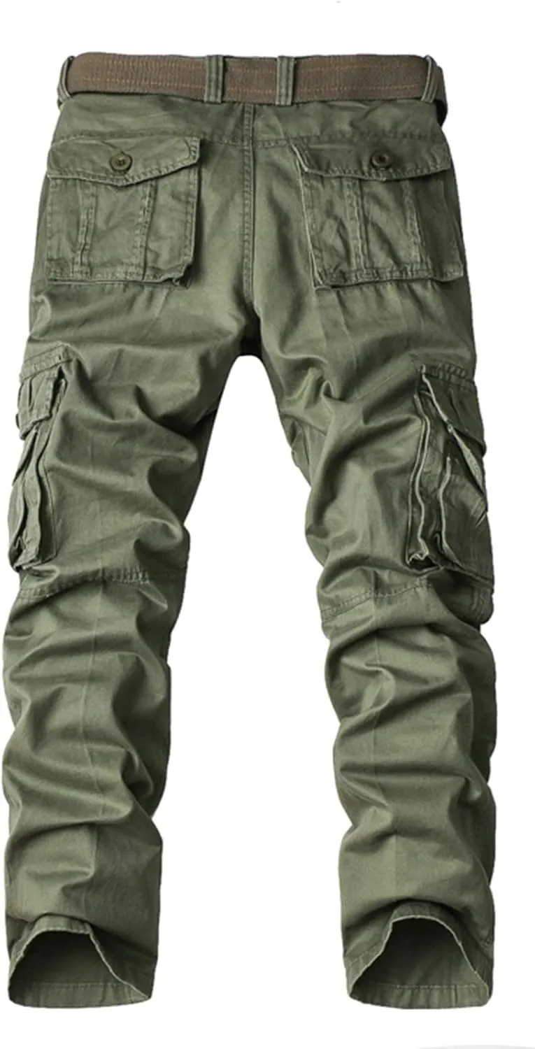 Dademeo Tactical Cargo Pants for Men Stretch Relaxed Fit Outdoor Work Pants Military Ripstop Casual Combat Assault Trousers