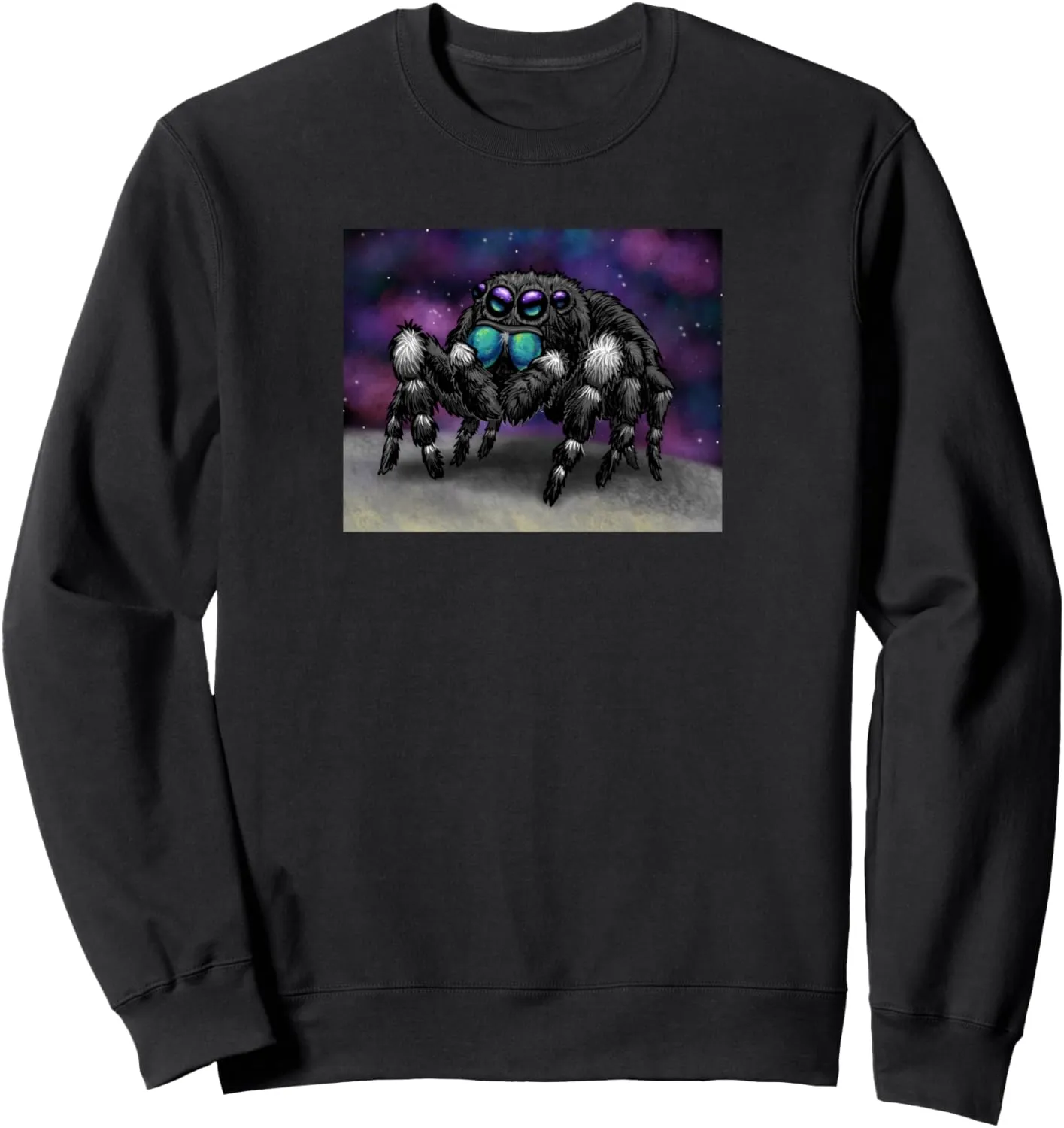Daring Bold Jumping Spider Phidippus Audax Cute Arachnid Sweatshirt