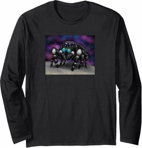 Daring Bold Jumping Spider Phidippus Audax Cute Arachnid Long Sleeve T-Shirt
