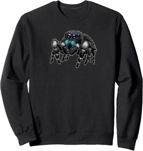 Daring Bold Jumping Spider Phidippus Audax Cute Arachnid Sweatshirt