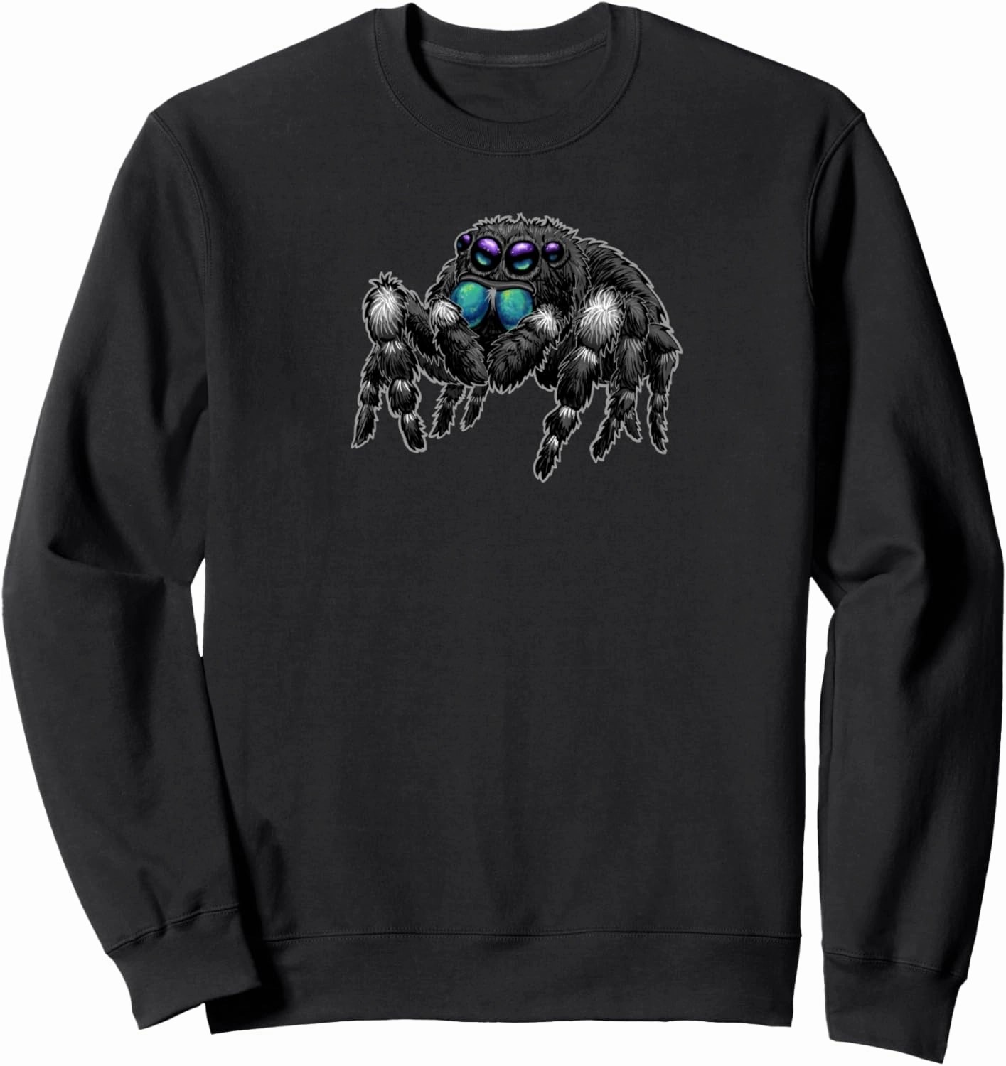 Daring Bold Jumping Spider Phidippus Audax Cute Arachnid Sweatshirt