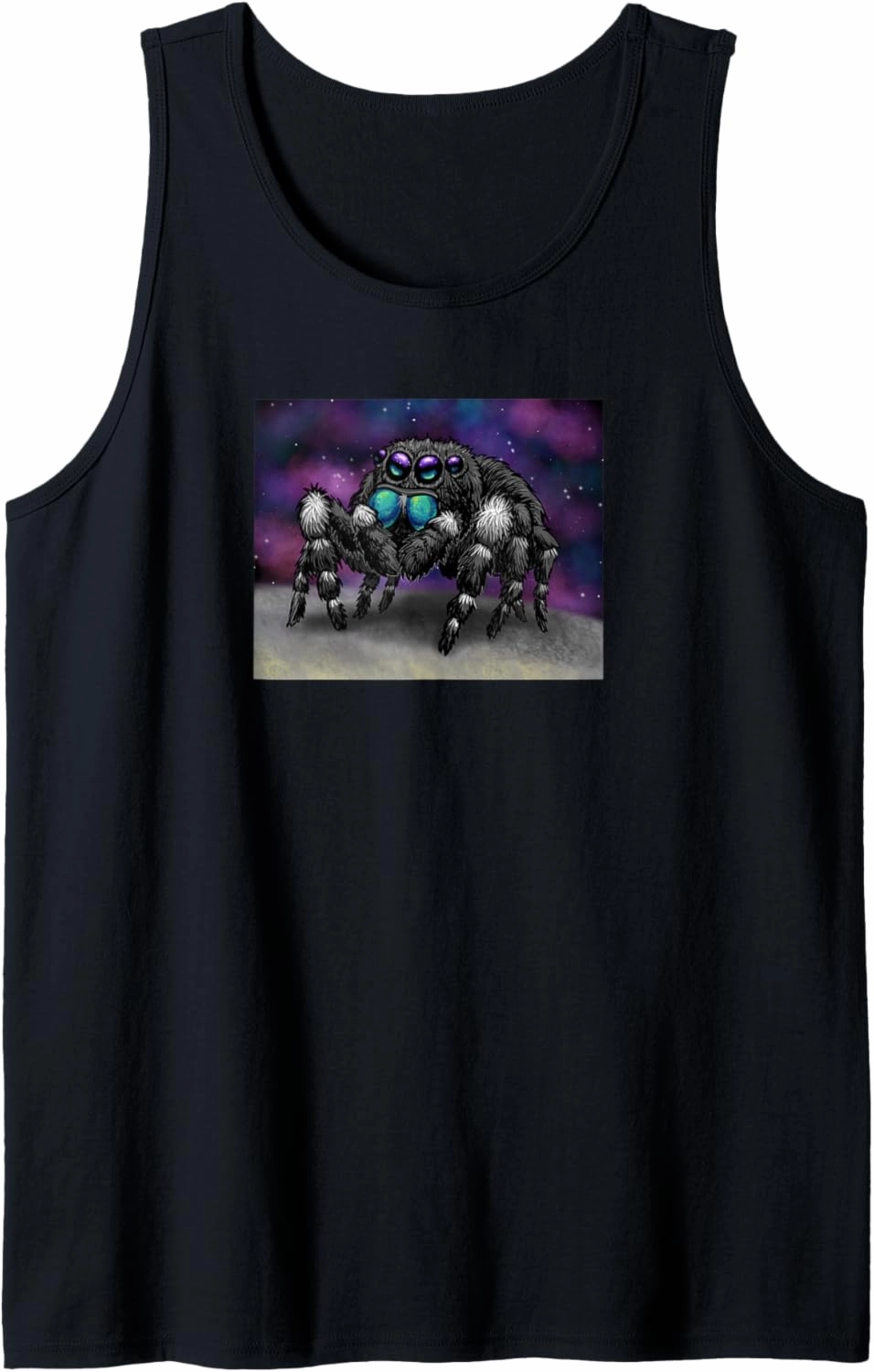 Daring Bold Jumping Spider Phidippus Audax Cute Arachnid Tank Top