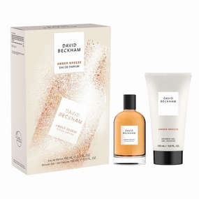 David Beckham Amber Breeze Eau de Parfum   Shower Gel Gift Set, Notes of Bargamot, Lavender, and Wood, Men's Fragrance, Long Lasting, Everyday Fragrance