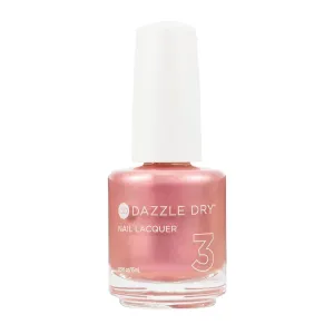 Dazzle Dry Nail Lacquer (Step 3) - Rose Princess - A light dusty rose shimmer. Full coverage shimmer. (0.5 fl oz)