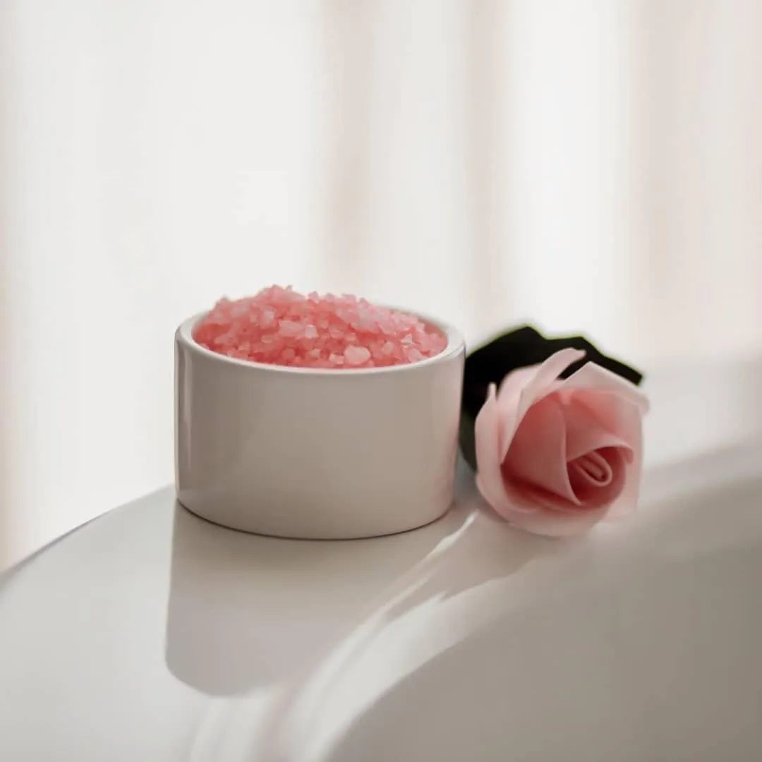 Dead Sea Salt Rose Natural Bath 10.5oz/300gr Salts Pure 100% Minerals Fine Grain
