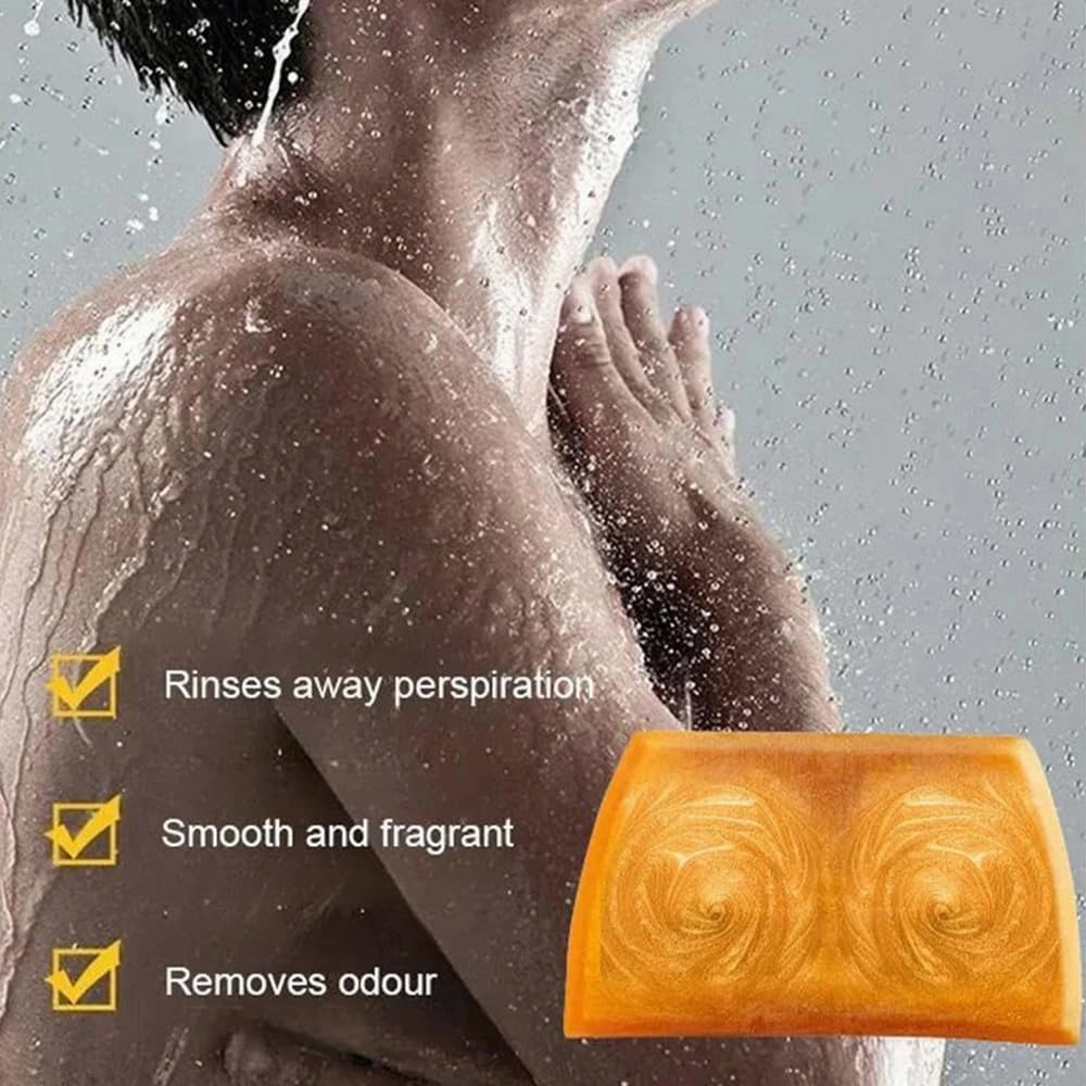 Deep Cleansing Moisturizing Golden Perfume Soap, Hydrating and moisturizing Gold Soap, Silky Nourishment Gold for Face and Body (2 Pcs)