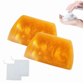 Deep Cleansing Moisturizing Golden Perfume Soap, Long-Lasting Fragrance Golden Soap, Gold Moisturising Enhances Skin Elasticity, Radiant Skin, For Face And Body (2)