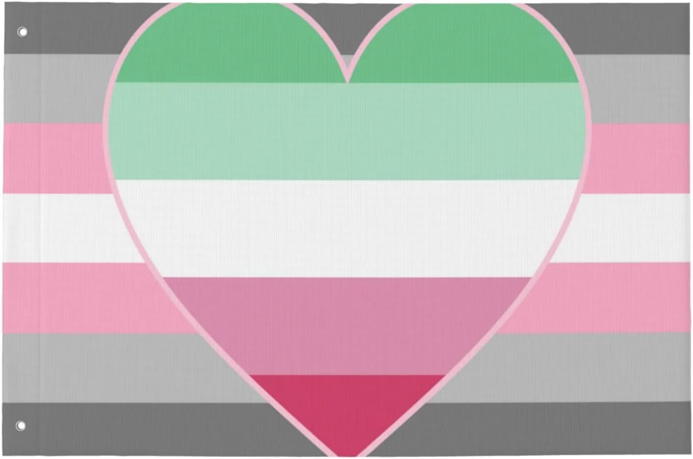 Demigirl Abro-Pride Flag LGBTQ Double Sided 2x3 FT Flag, 3-Ply Durable Polyester, Fade-Resistant Design with 2 Brass Grommets
