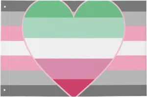 Demigirl Abro-Pride Flag LGBTQ Double Sided 2x3 FT Flag, 3-Ply Durable Polyester, Fade-Resistant Design with 2 Brass Grommets