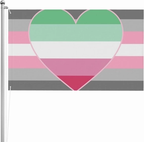 Demigirl Abro-Pride Flag LGBTQ Heavy Duty 3x5 FT Double Sided 3 Ply Flag, UV & Fade Resistant with Brass Grommets