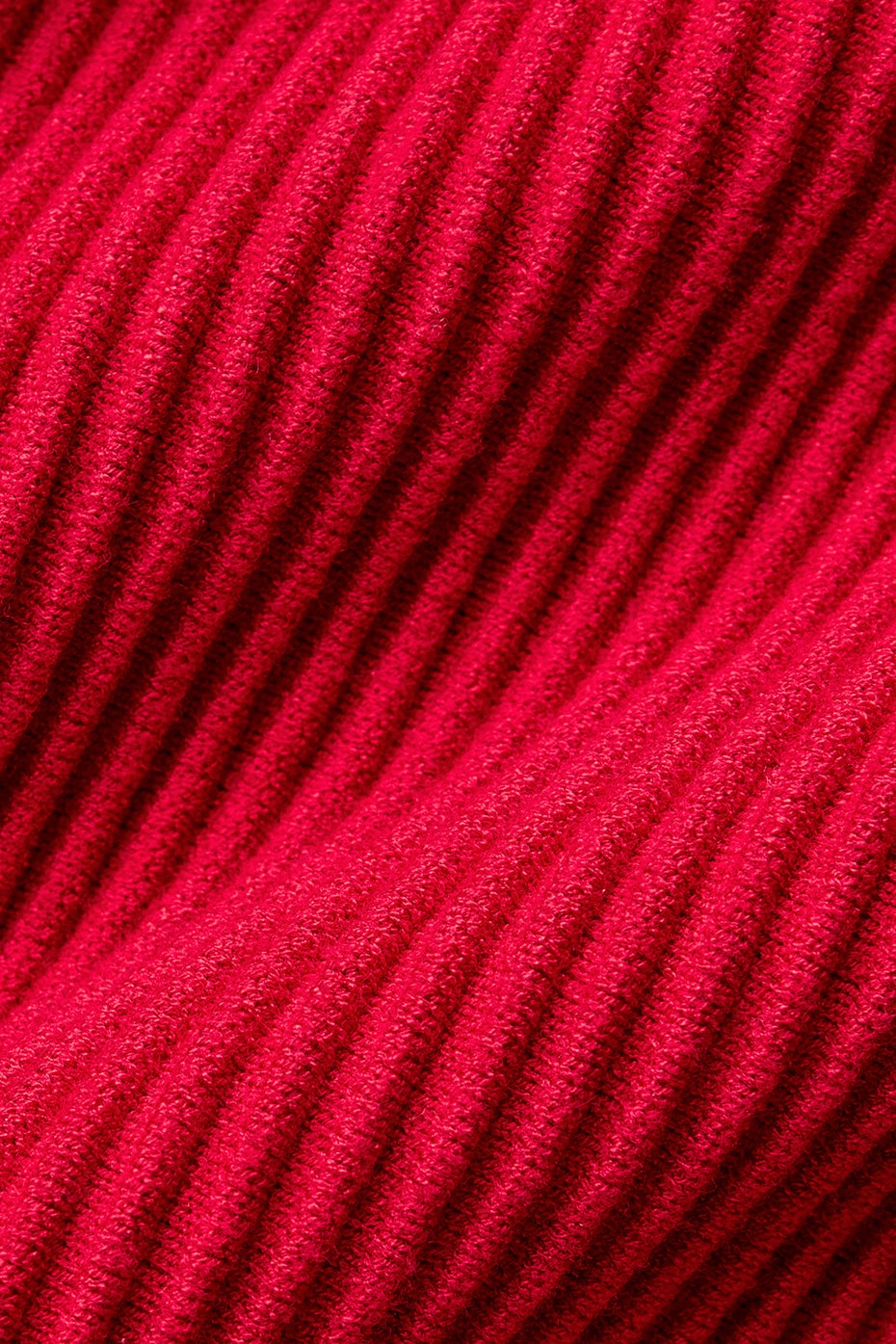 Denim Knit Shawl - Bold Red/Dark Bold Red