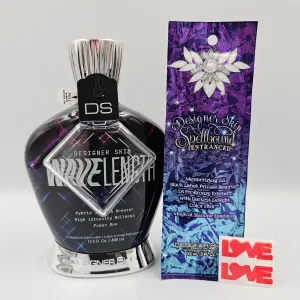 Designer Skin Wavelength Hybrid 35X DHA Bronzer Tanning Lotion 13.5oz with Spellbound Packet 0.5oz
