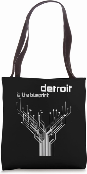 Detroit Is the Model Bold Network Architecture Design Tote Bag
