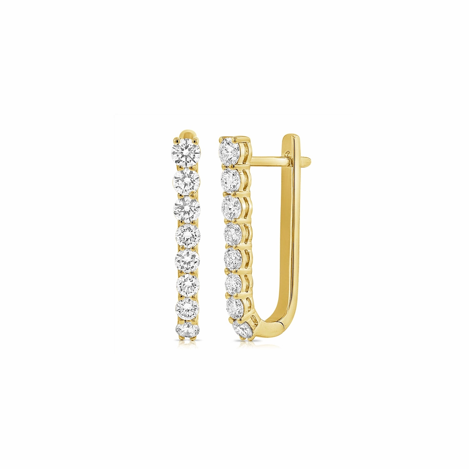 Diamond Luxe U Hoops