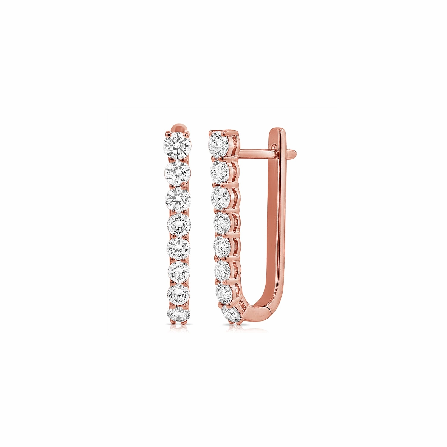 Diamond Luxe U Hoops