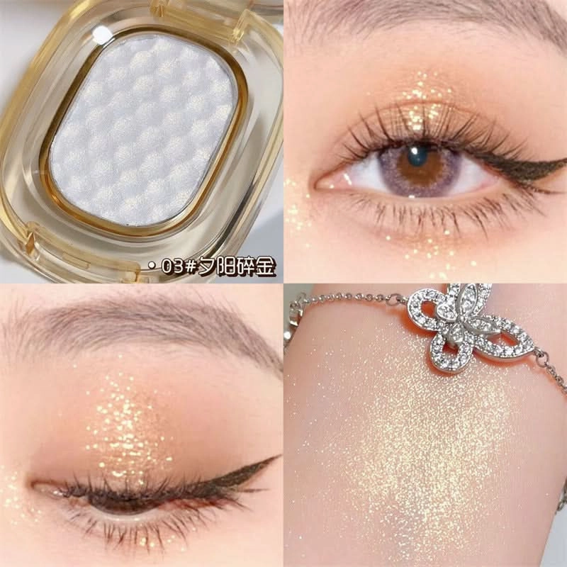 Dikalu Mochi Highlighter Eyeshadow – Soft, Shimmering Pearl Finish