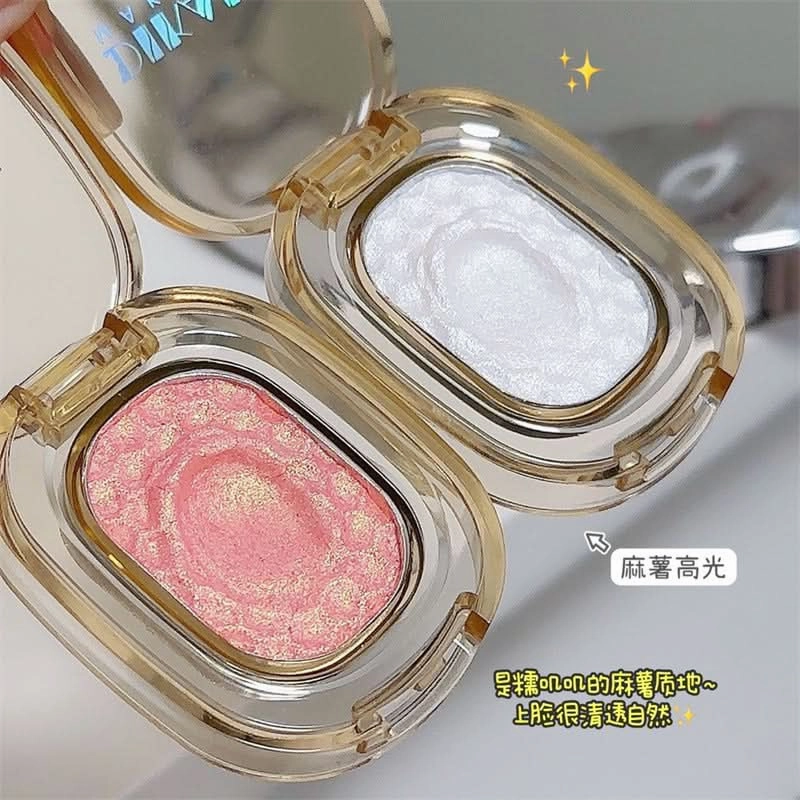 Dikalu Mochi Highlighter Eyeshadow – Soft, Shimmering Pearl Finish