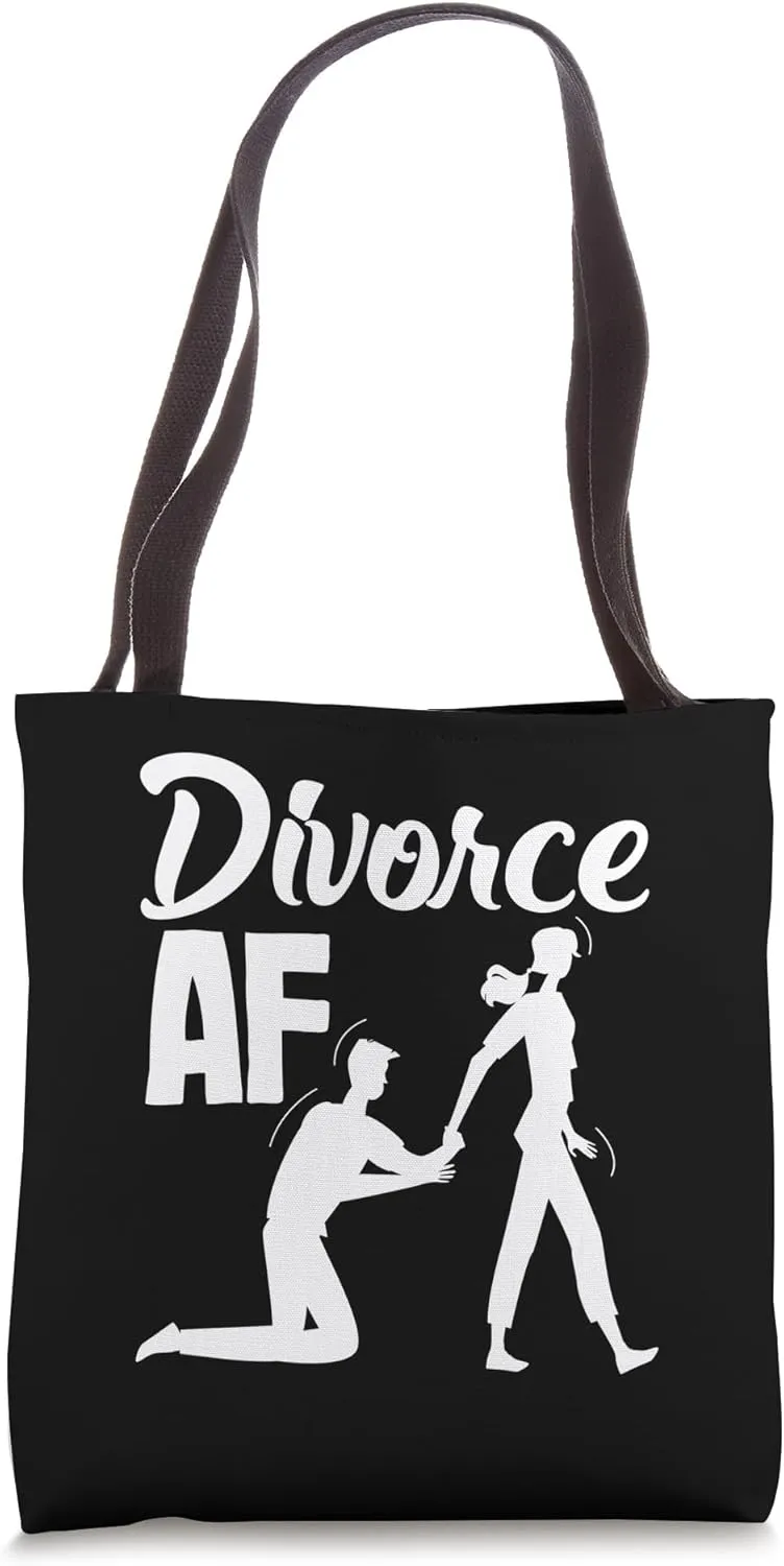 Divorce AF Bold Expression Divorce Tote Bag