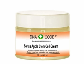 DNA Code®- Swiss Apple Stem Cell Cream w/Argireline, Matrixyl 3000, Hyaluronic Acid, CoQ10. Big 2 OZ or 4 OZ