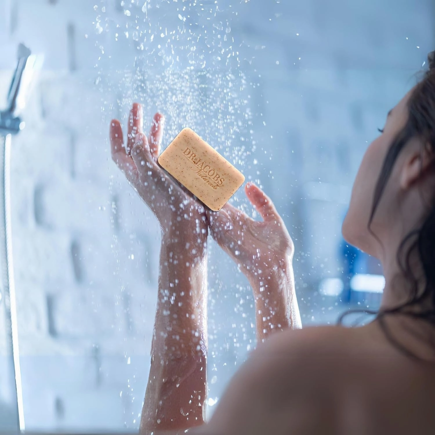 Dr Jacobs Naturals, Triple Milled Loofah Exfoliating Castile Bar Soap (Pack of 6) - Free of Parabens, Sulfates, Synthetics, Gltuen and GMO (Lucy Rose)