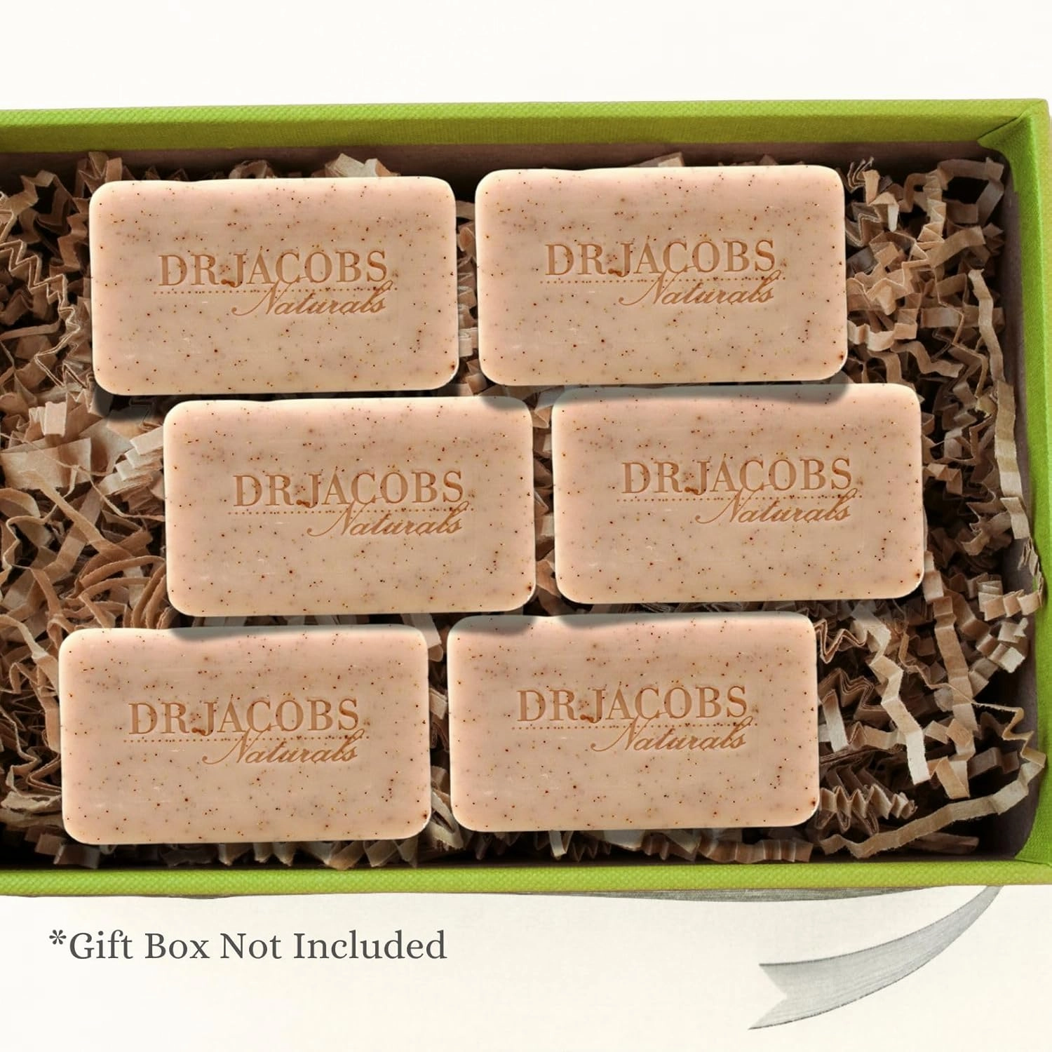 Dr Jacobs Naturals, Triple Milled Loofah Exfoliating Castile Bar Soap (Pack of 6) - Free of Parabens, Sulfates, Synthetics, Gltuen and GMO (Lucy Rose)