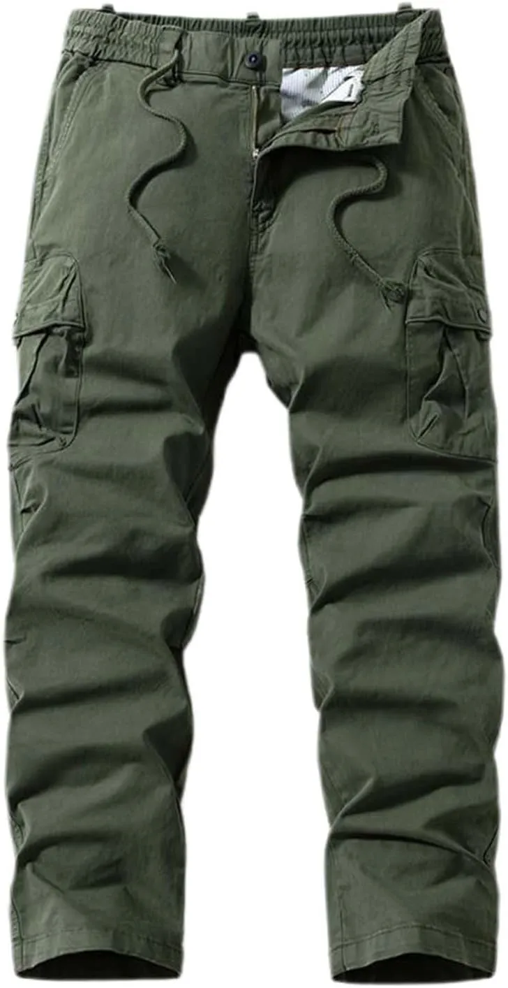 Dress Trousers for Men Hiking Plaid Linen Athletic Skinny Elastic Waist Stretch Leather with Pockets Travel Yoga