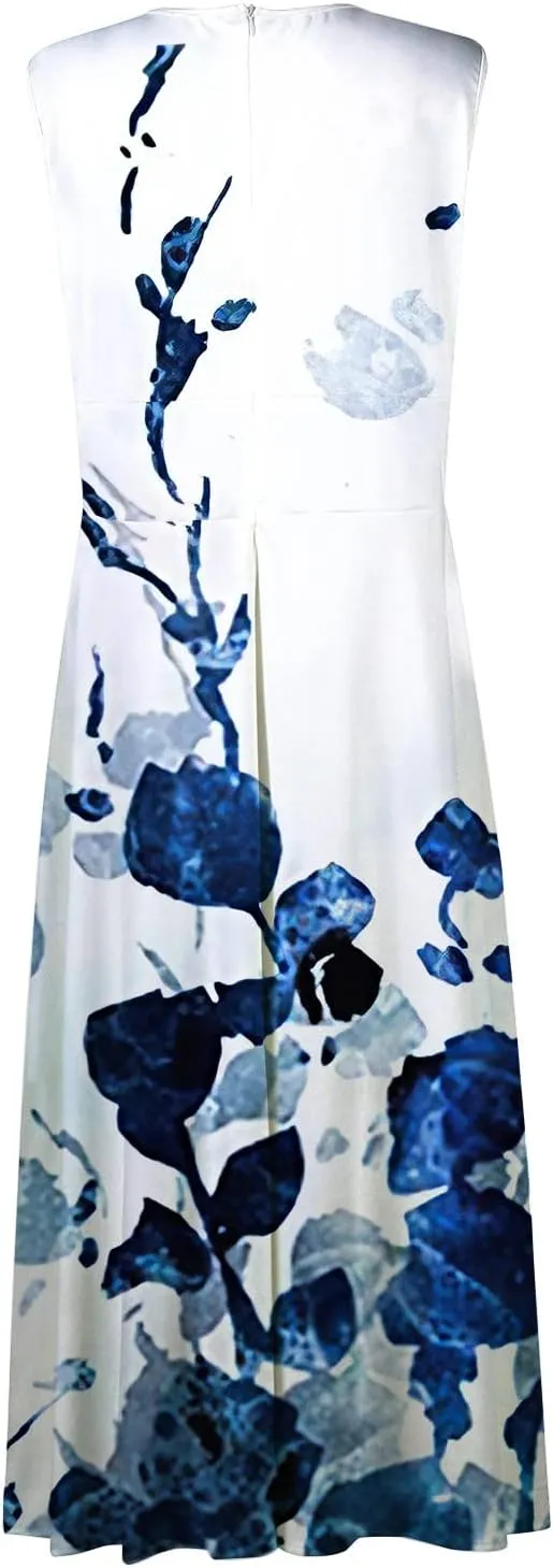 Dresses for Women 2024,Women's Summer Maxi Dress Casual Swing Flowy Floral Fashion Basic Sundresses