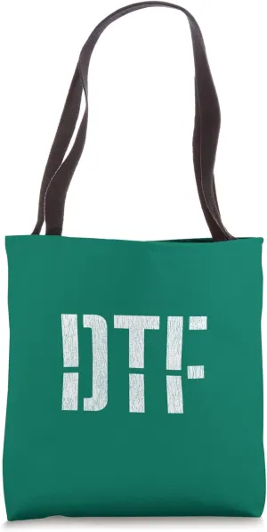 DTF Bold Stencil Design With Details Tote Bag