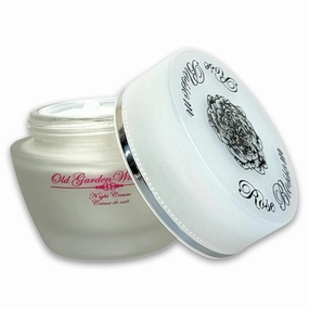 ECOCERT Certified Old Garden Wild Rose Moisturizing Night Cream for All Skin Types - 50ml | 99% Natural Ingredients for Reducing Fine Lines, Dullness, Loss of Firmness