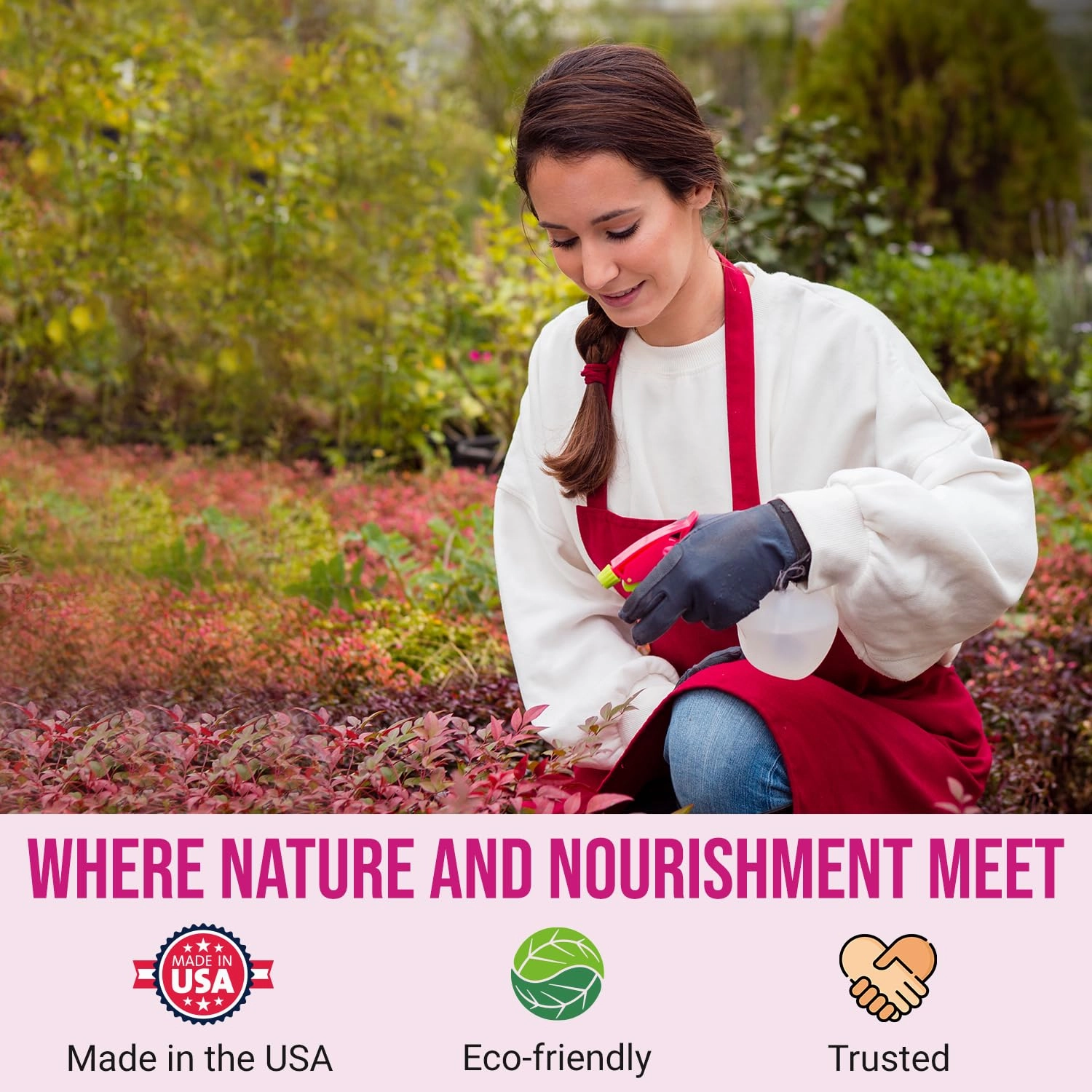 Eden Rose & Flower Organic Enriched Fertilizer | Neem Plant Food-7-5-3 Enriched Formula | for Best Flower Growth (5lbs)