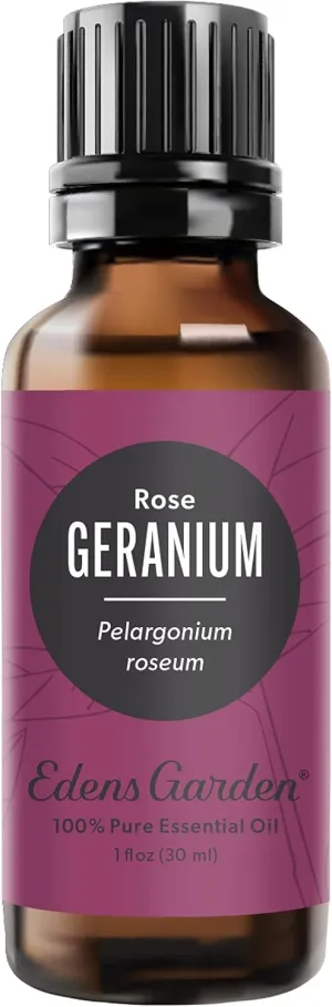 Edens Garden Geranium- Rose Essential Oil, 100% Pure Therapeutic Grade (Undiluted Natural/Homeopathic Aromatherapy Scented Essential Oil Singles) 30 ml