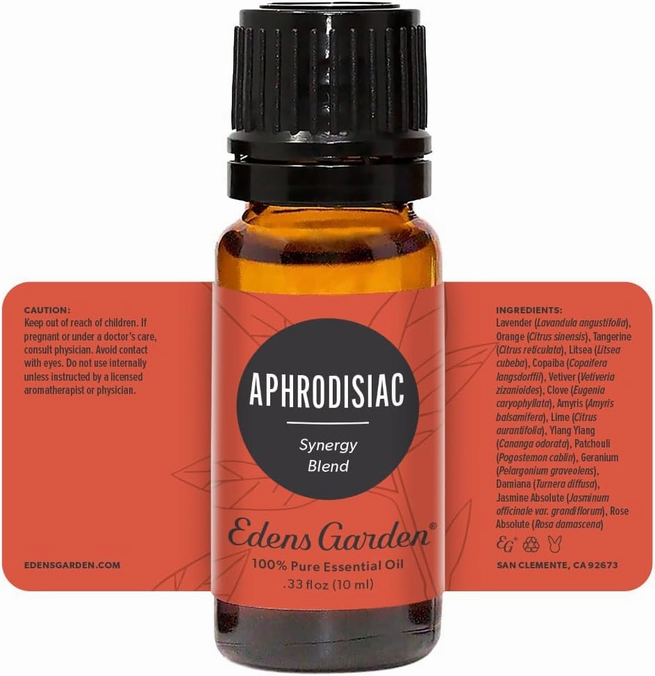 Edens Garden Aphrodisiac Essential Oil Blend- 100% Pure Premium Grade, Undiluted, Natural, Therapeutic, Aromatherapy, The Best for Diffusing, Skin, Candle, Hair 10 ml (.33 fl oz)
