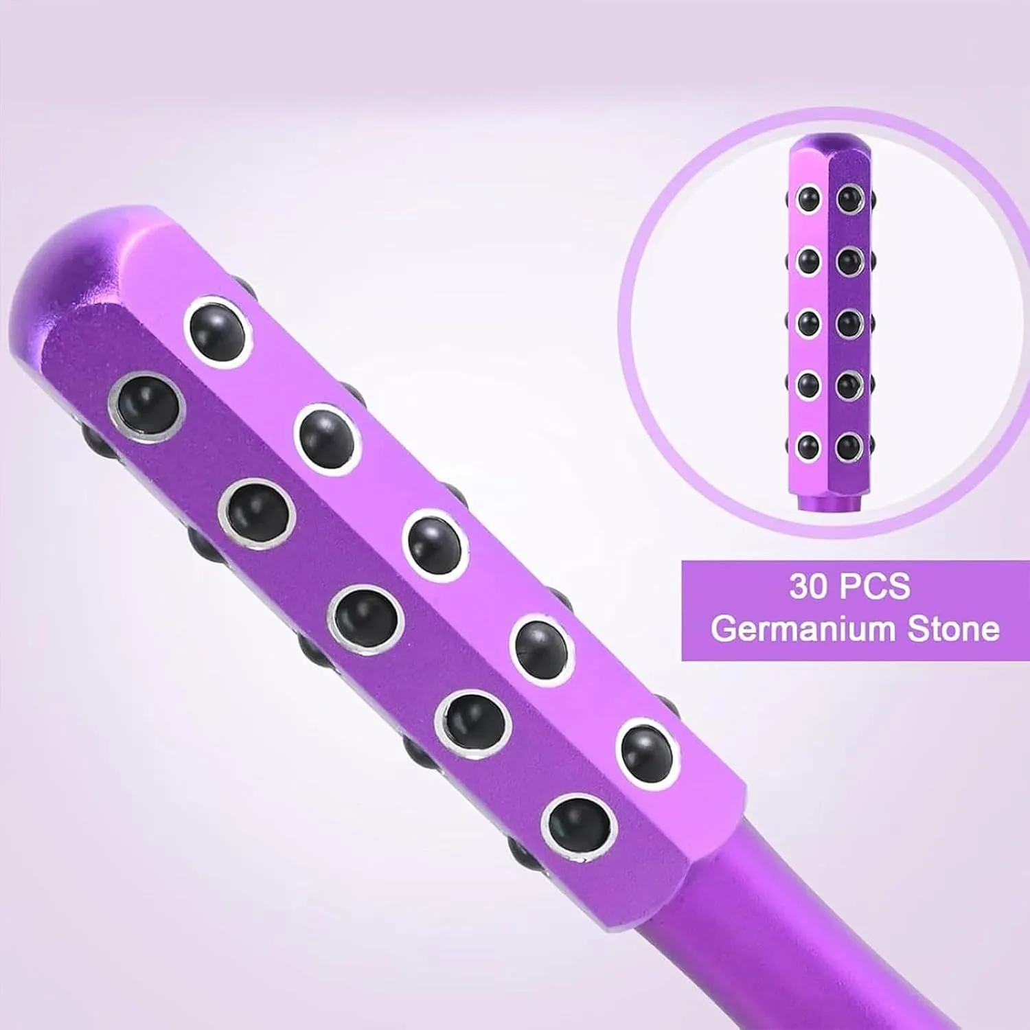 Elarique Glow Sculpting - Beauty Roller, Facelift Pro Face Roller, Uplift Facial Massaging Beauty Tool, with Cooling & Sculpting, Portable with Ergonomic Handle, for Skincare (Purple)