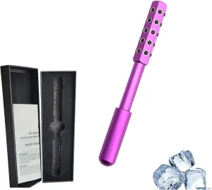 Elarique Glow Sculpting - Beauty Roller, Facelift Pro Face Roller, Uplift Facial Massaging Beauty Tool, with Cooling & Sculpting, Portable with Ergonomic Handle, for Skincare (Purple)