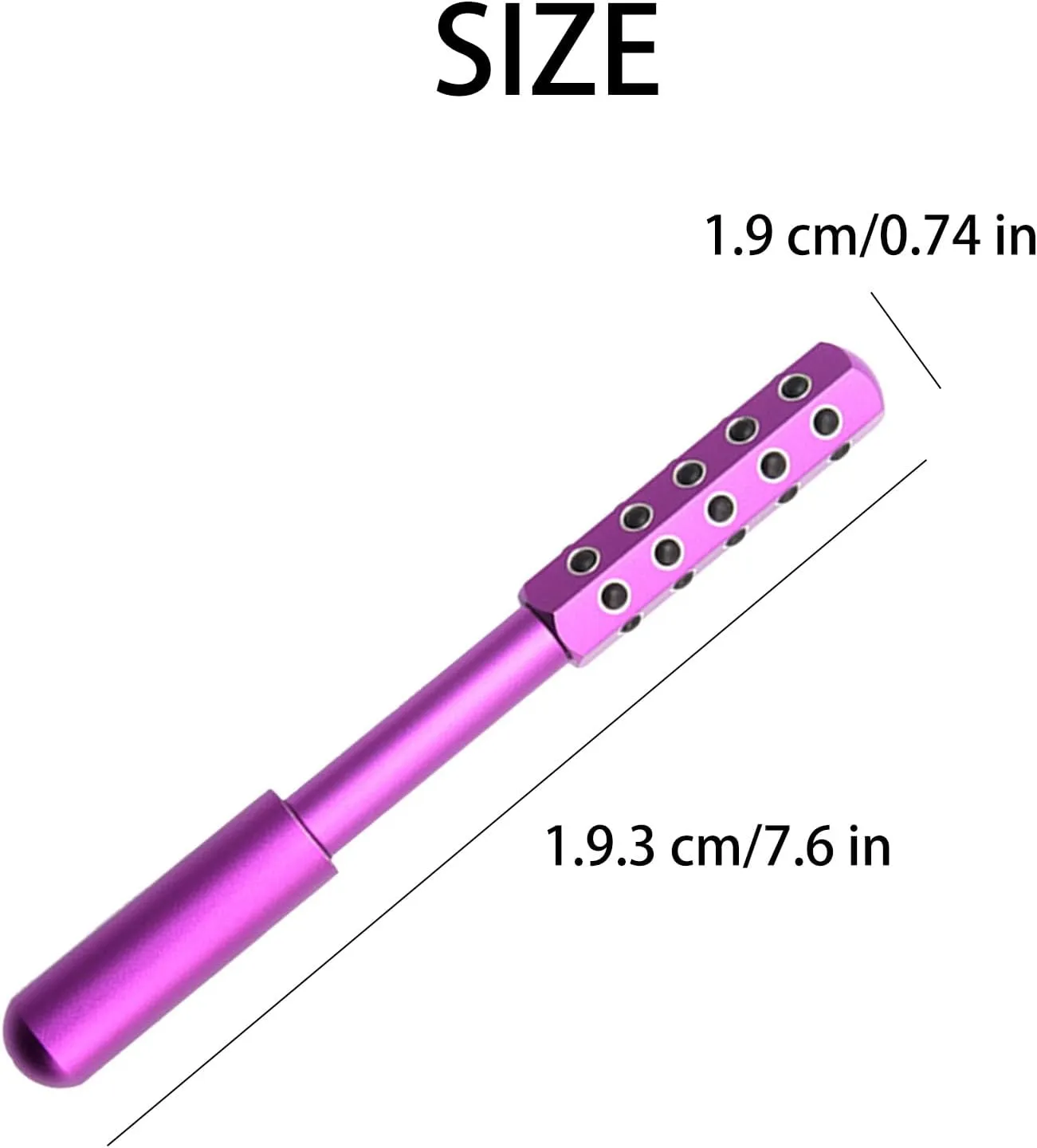 Elarique Glow Sculpting - Beauty Roller, Facelift Pro Face Roller, Uplift Facial Massaging Beauty Tool, with Cooling & Sculpting, Portable with Ergonomic Handle, for Skincare (Purple)
