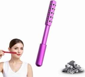 Elarique Face Roller, Elarique Glow Sculpt - Beauty Roller, Germanium Stone Face Roller for up Lifting and Skin Care, Beauty Sculptor Roller (30 Purple)