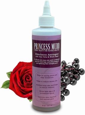 Elderberry Soothing Facial Toner for Oily & Combination Skin | Tightens Pores, Clears Pimples, Reduces Breakouts, Rejuvenates Dull Skin | Witch Hazel, Aloe Vera & Rose Water | 8 fl oz