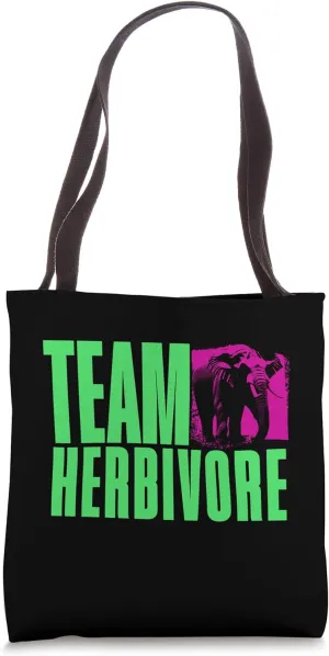 Elephant Elegance, Team Herbivore - Vegan Strength Tote Bag
