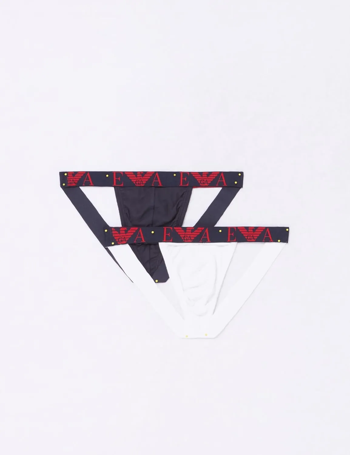 Emporio Armani Men's Bold Monogram 2-Pack Jockstrap
