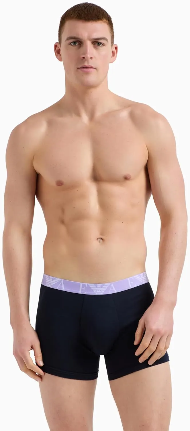 Emporio Armani Men's Bold Monogram 3 Pack Boxer Briefs