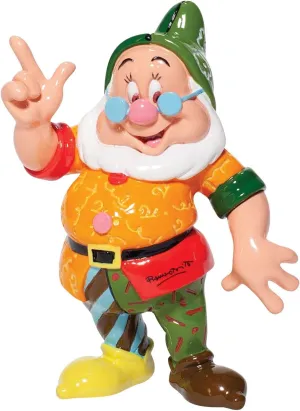 Enesco Disney by Romero Britto Snow White and The Seven Dwarfs Doc Miniature Figurine, 3.35 Inch, Multicolor
