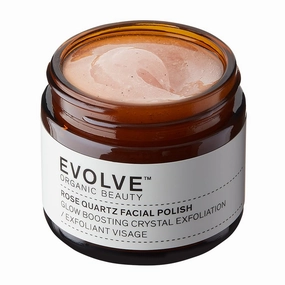 Evolve Organic Beauty - Natural Rose Quartz Facial Polish | Small-Batch, Vegan Clean Beauty (2 oz | 60 mL) Packaging May Vary