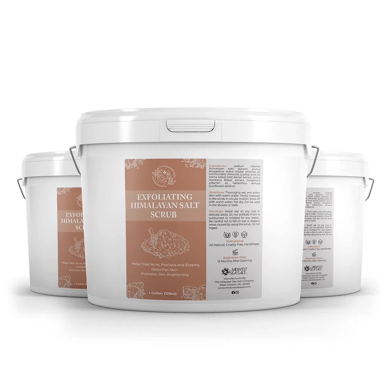 Exfoliating Himalayan Salt Scrub - 128oz - Rose Absolute