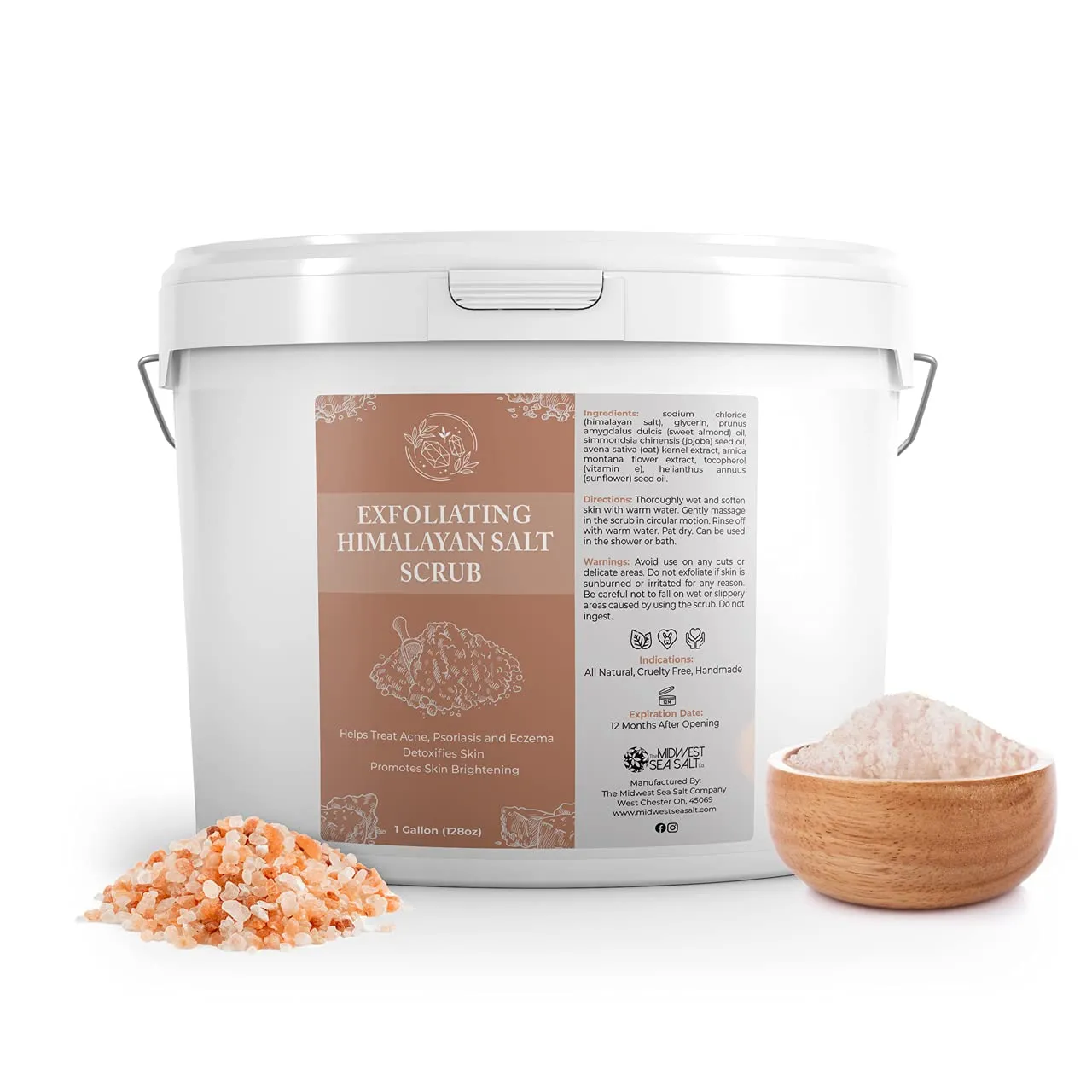 Exfoliating Himalayan Salt Scrub - 128oz - Rose Absolute
