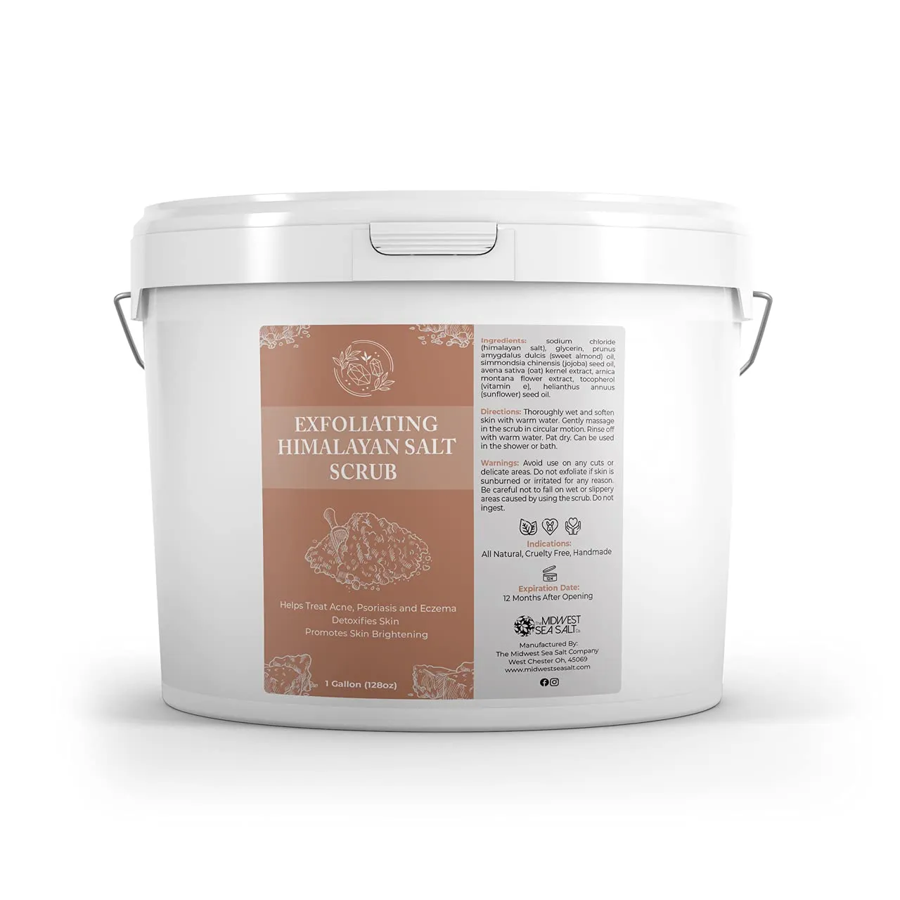 Exfoliating Himalayan Salt Scrub - 128oz - Rose Absolute
