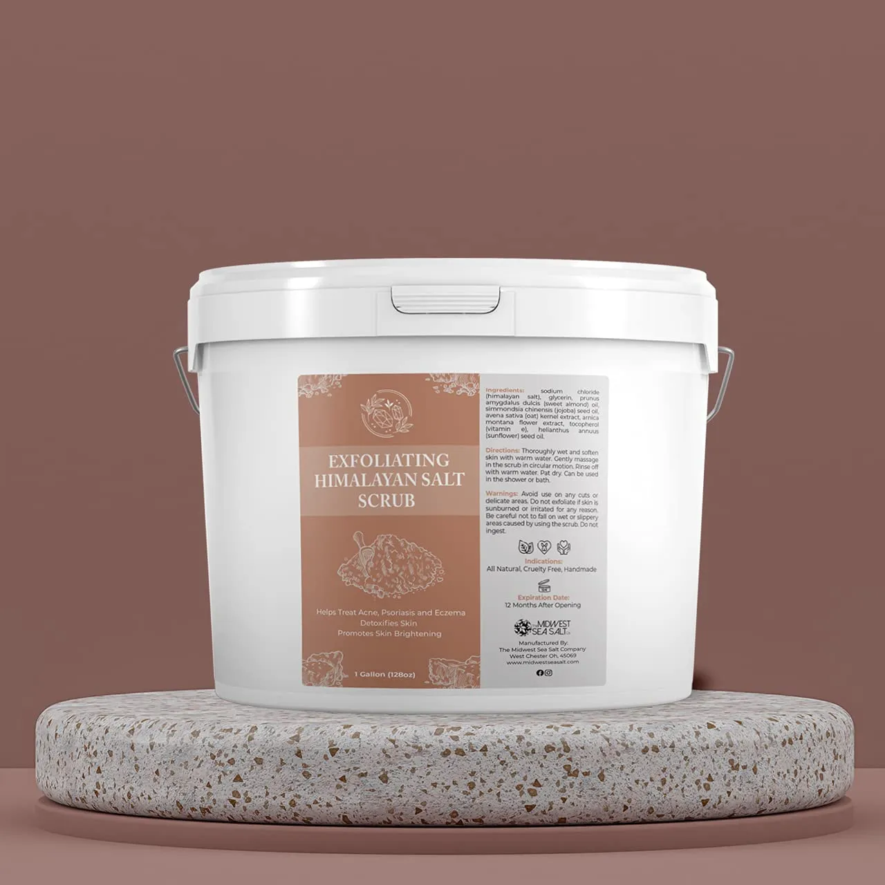 Exfoliating Himalayan Salt Scrub - 128oz - Rose Absolute