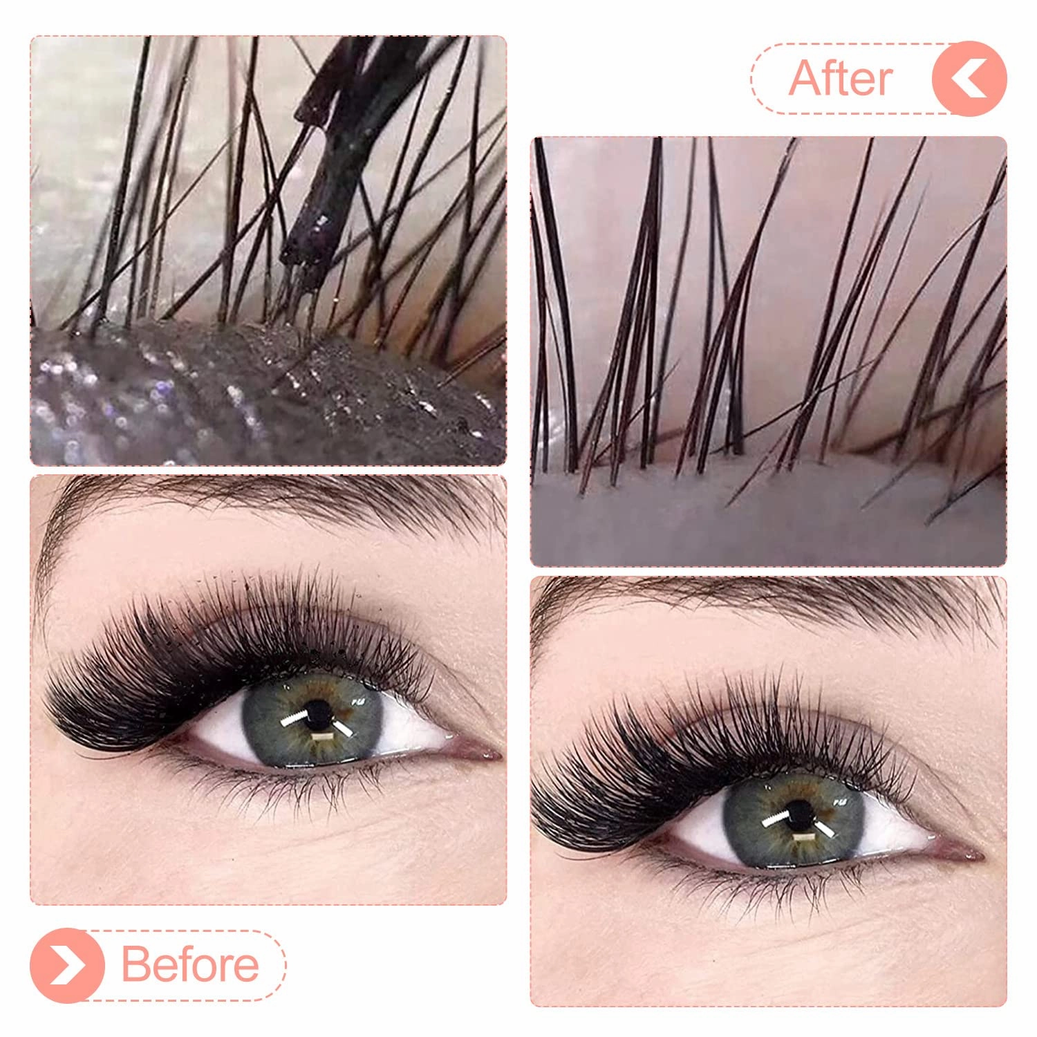 Eyelash Cleanser Concentrate 100ml Peach Professional Lash Shampoo Foaming Cleanser DIY Paraben & Sulfate Free Non-lrritating Wash for Extensions Lashes with Salon Care-Makes 20 Bottles