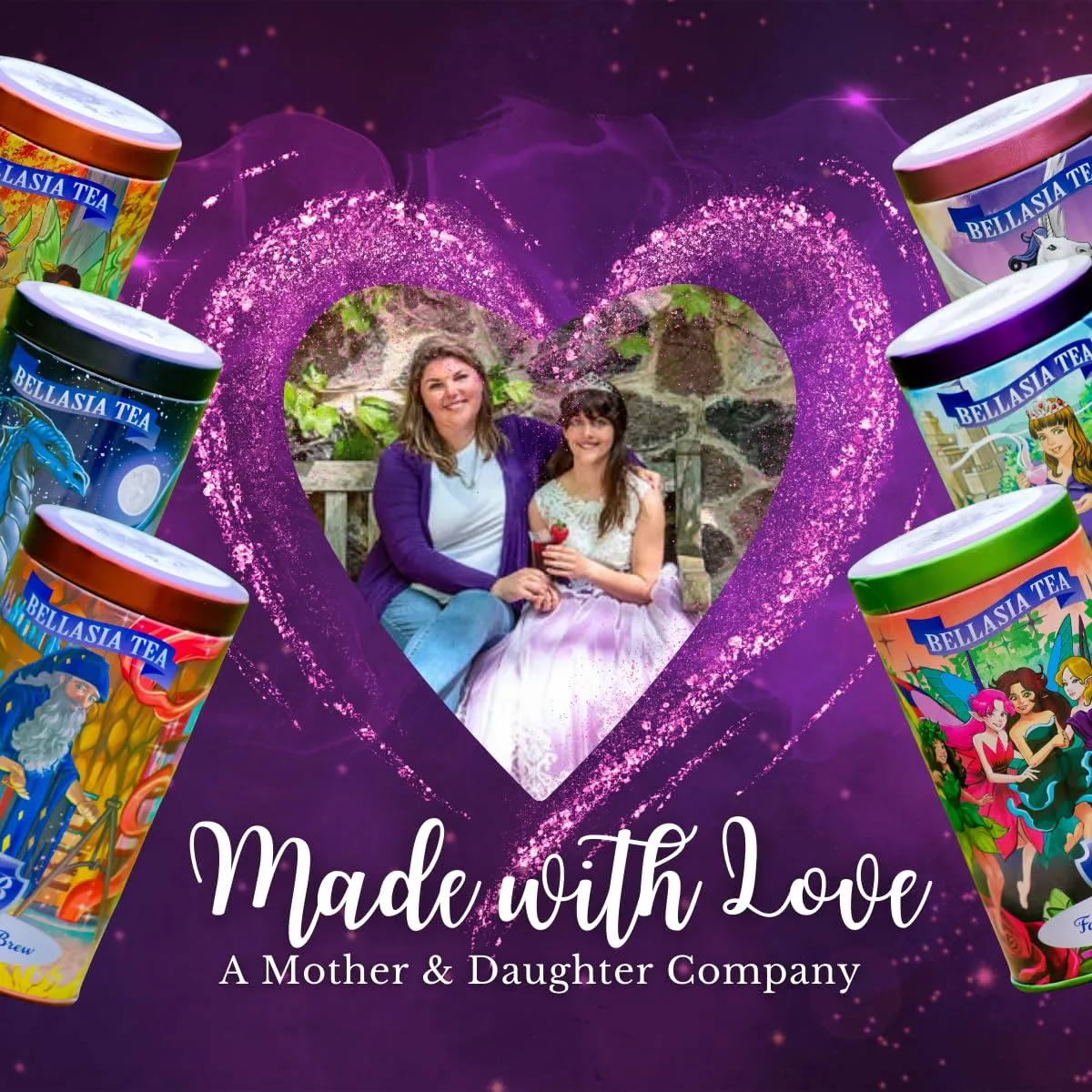 Fairy Berry by Bellasia Tea. Stawberry Herbal Caffeine-Free Tea for Kids! Unique Sugar-Free Fruit Tisane Gift for Boys or Girls.