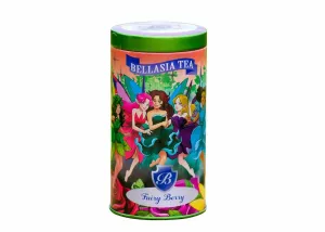 Fairy Berry by Bellasia Tea. Stawberry Herbal Caffeine-Free Tea for Kids! Unique Sugar-Free Fruit Tisane Gift for Boys or Girls.